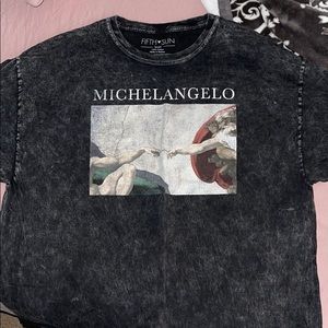 Michelangelo Acid Wash tee